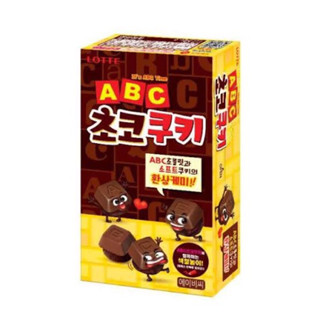 [พร้อมส่ง]  sale!!! Exp:2023.06.08 คุกกี้ช็อกโกแลต LOTTE ABC CHOCO COOKIE 50 g.