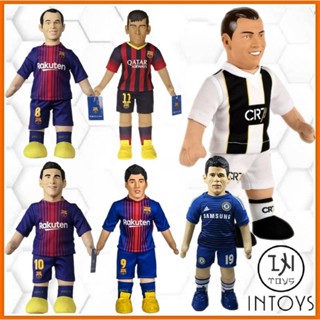 ตุ๊กตา นักฟุตบอล ​CRISTIANO RONALDO , A.INIESTA , SUAREZ , MESSI , NEYMAR JUNIOR , COSTA ยี่ห้อ Toodles Dolls ลิขสิทธิ์​