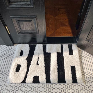 Clear the table (Pre-order) พรม BATH MAT 50x80 cm ด้านล่างมีซิลิโคนกันลื่น