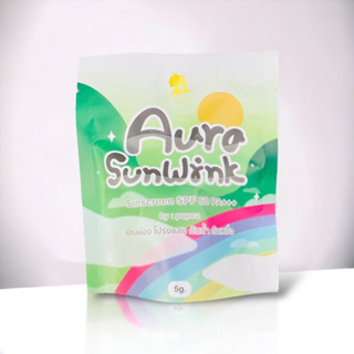 กันแดด ออร่า ซันวิ้งค์ Aura SunWink by Aura VIP ปกป้อง+ปกปิด FPF60 PA+++ บางเบา กันน้ำ กันเหงื่อ ไม่เป็นคราบ 5g.