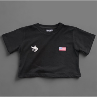 USA WOLF Women Crop Tops