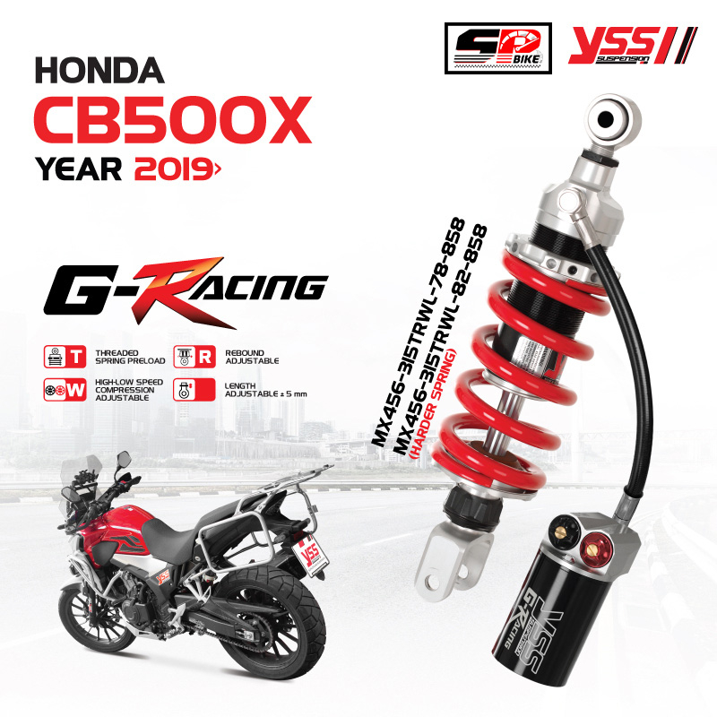 โช๊คหลัง YSS G-RACING HONDA CB500X ปี19> ส่งไว!!!