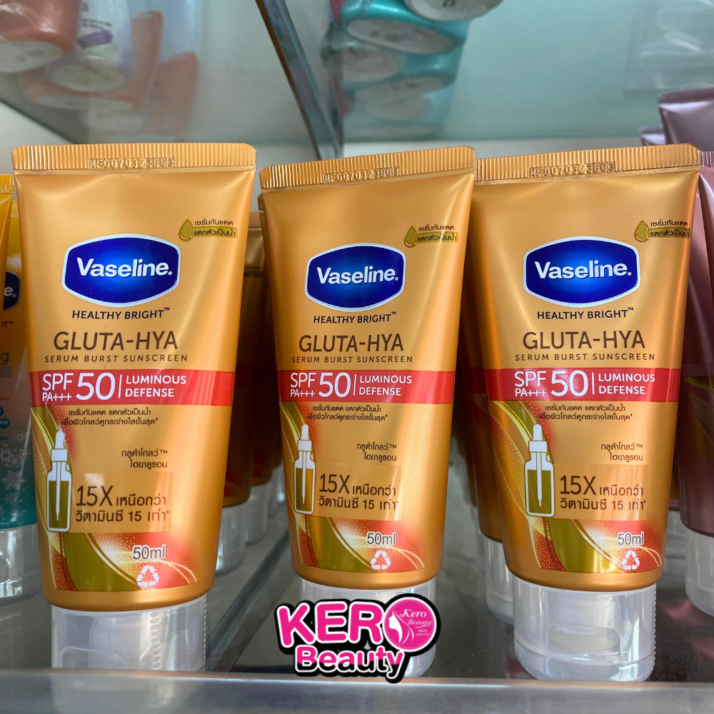 Vaseline Healthy Bright Gluta-Hya Serum Burst Sunscreen SPF50 PA+++
