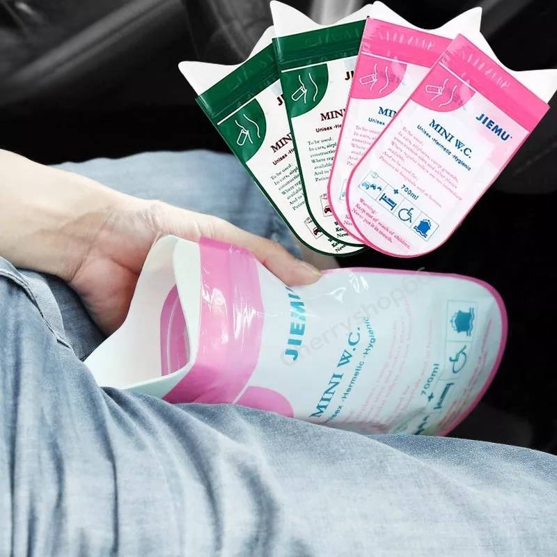 ถุงปัสสาวะฉุกเฉิน ชาย/หญิง ถุงฉี่พกพา 700ml ซิปล็อคกลิ่นไม่รั่ว #F-0046