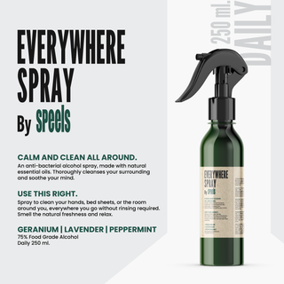 SPEELS Everywhere Spray (250ml.) - สเปรย์ทำความสะอาด ที่ทำให้ห้องนอนของคุณน่าอยู่ยิ่งขึ้น สกัดจากน้ำมันหอมจากธรรมชาติ