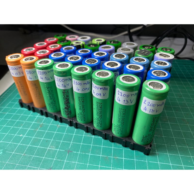 ถ่านชาร์จ  18650 มือสอง ของแท้ คุณภาพสูง แกะจากโน้ตบุ๊ค