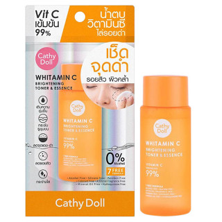 Cathy Doll Whitamin C Brightening Toner And Essence โทนเนอร์ และเอนเซนต์ วิตซี 50 ml.