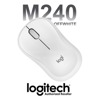 Logitech M240 Silent Bluetooth Mouse (Offwhite) เมาส์ไร้สาย สีขาว เสียงกดเงียบ ของแท้ ประกันศูนย์ 1ปี