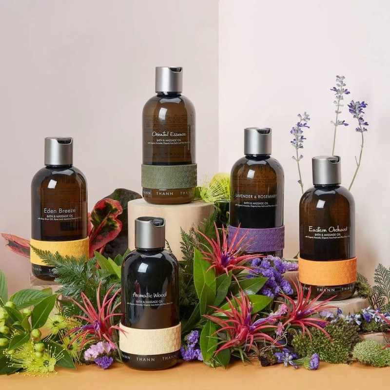 THANN  Aromatic Wood Bath &amp; Massage Oil - Lavender &amp; Rosemary Bath &amp; Massage Oil