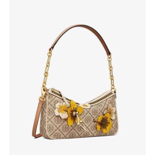 ถูกกว่า outlet #Tory Burch #Tmonogram Braided Floral Studio
 รุ่น Limited