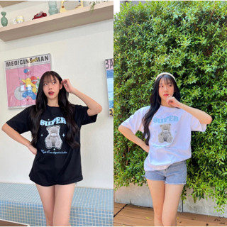 [Super🧸🩵]เสื้อยืด Baby Crop เสื้อยืด Oversize เสื้อยืดฮันนี่มูด (Honey Mood) ลายใหม่มากแรงง มาแย้ว 💖เนื้อผ้า cotton 1OO%