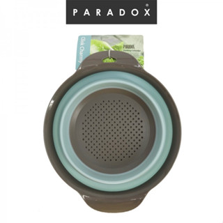 Paradox กระชอนกรองน้ำ ซิลิโคลนพับเก็บได้ ทรงกลม Round folding colander medium รุ่น HB7975CC