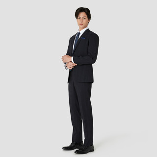 SUIT SELECT Shadow Check Suit (Navy-DS)