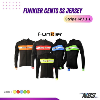 เสื้อปั่นจักรยาน Funkier Gents SS Jersey Stripe-WJ-1-L