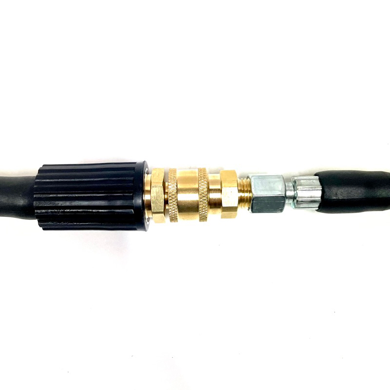 ข้อต่อ เพิ่มความยาว สายฉีดน้ำแรงดันสูง  M22 แกน 15mm. + M14 x 1.5 mm. ( SM008 )