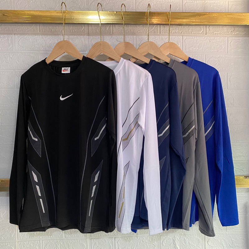 เสื้อกีฬาแขนยาว เสื้อกีฬารัดรูปผู้ชาย รุ่นฮิตในตอนนี้จ้า
