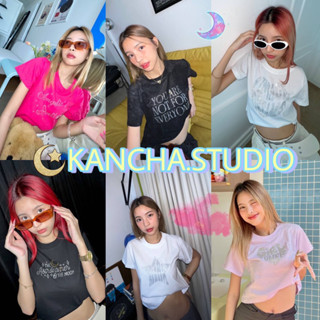 🍒เสื้อครอป รวมปักลายเพรช Y2K วิ้งสดใสสุดๆ ✨KANCHA Studio🦋