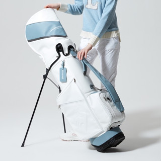 ถุงกอล์ฟ Stand Bag LE COQ GOLF ฺBAG 사선라인 컬러백색 스탠드 캐디백 / white Diagonal line color white caddy bag GN321MCB91