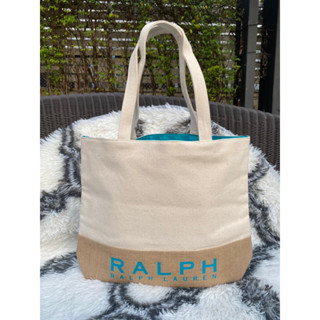 กระเป๋าผ้า Ralph Rolah Lauren ผ้าหนา อย่างดี