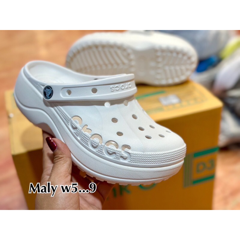 รองเท้าแตะผู้หญิง รองเทาCrocs รองเท้าผู้หญิง ส้นสูง5cmนิ่ม ใส่สบ่ายราคาถูก