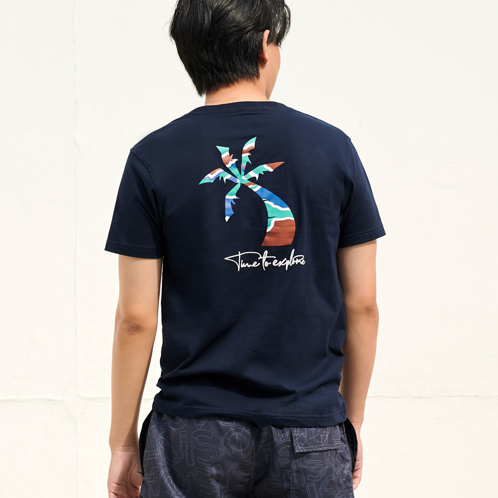 ไซส์ S-M : OASIS Camping รุ่น MTP-1763 เสื้อยืดผู้ชาย  เสื้อยืดคอกลม เสื้อยืดใส่สบาย ผ้าคอตตอน