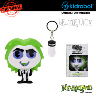 (KIDROBOT) Beetlejuice Bhunny 4" Stylized Figure with Collectible Keychain