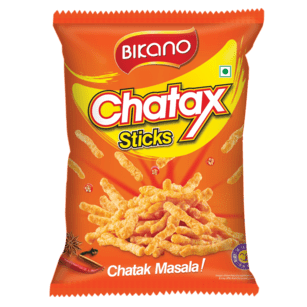 ขนมทานเล่น Chatax รสเครื่องเทศ จากประเทศอินเดีย ยี่ห้อ บิกาโน (120 กรัม) -- Bikano – Chatax Sticks (120 grams)