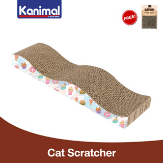 [CS-1024] Kanimal Cat Toy ของเล่นแมว ที่ลับเล็บแมว รุ่นกระดานเล็ก ขนาด 45.5x12x5 ซม. ฟรี! Catnip กัญชาแมว