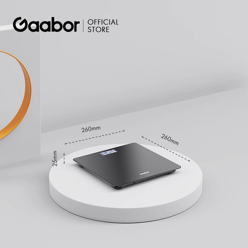 Gaabor ขายดี เครื่องชั่งน้ำหนักดิจิตอล แสดงอุณหภูมิชาร์จUSB เครื่องช่งน้ำหนักดิจิตอล รับได้180KG จอ LED (แถมสายชาร์จแล) thumbnail 9