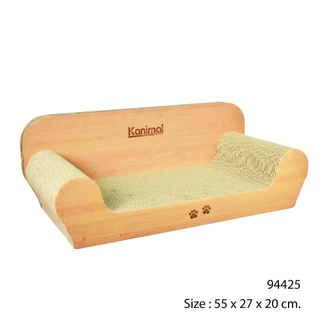 [94425] Kanimal Cat Toy ของเล่นแมว ที่ลับเล็บ ที่ข่วนเล็บแมว รุ่นโซฟาจัมโบ้ ขนาด 55x27x20 ซม. แถมฟรี! Catnip