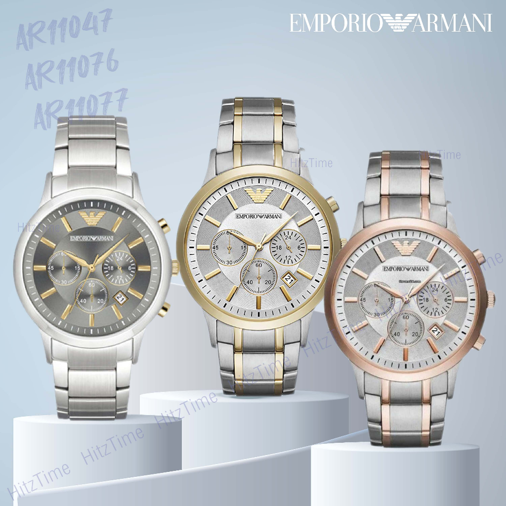 นาฬิกา Emporio Armani ข้อมือผู้ชาย รุ่น AR11047 AR11076 นาฬิกาแบรนด์เนม สินค้าขายดี Watch Armani ของแท้ พร้อมส่ง