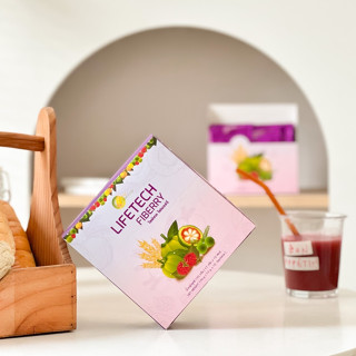 ไลฟ์เทค ไฟเบอร์รี่ 170 g. 1 กล่อง (10 ซอง) แถมฟรี!! แก้วเซรามิก 1 ใบ ไม่เห็นผล!! ยินดีคืนเงิน