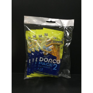 Dorco ดอร์โค ด้ามมีดโกน ใช้แล้วทิ้ง เพซ 2 รุ่น 2 ใบมีด (4 ชิ้น) (แพ็ค 4 ห่อ) (8801038601588)