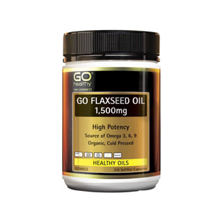 🍃พร้อมส่ง Go Healthy Flaxseed Oil 1500mg บรรจุ 210 เม็ด