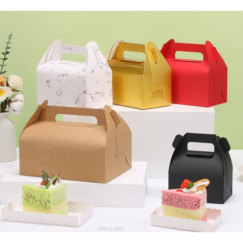EPA กล่องขนมจัดเบรค กล่องเค้ก รุ่นสีทอง/สีดำ/สีแดง/สีน้ำตาล/สีขาวหินอ่อน