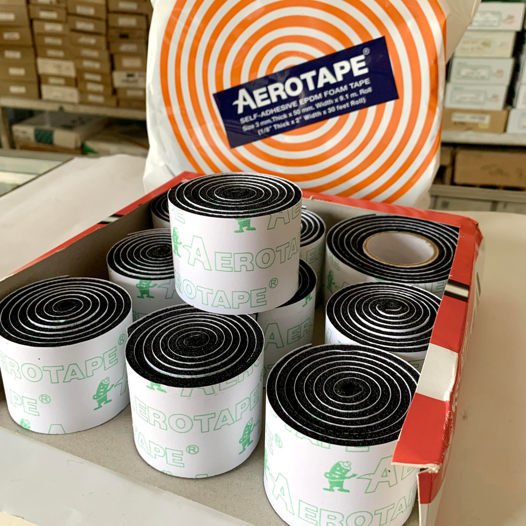 แอร์โร่เทป Aerotape ตัดแบ่งขาย ของแท้100%  เทปพันท่อแอร์ ฉนวนแผ่นโฟมมีกาว