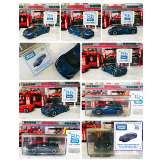 SET BOX MODEL TOMICA VEHICLE : FERRARI F8 TRIBUTO BLUE + ACRYLIC COLLECTIN BOX