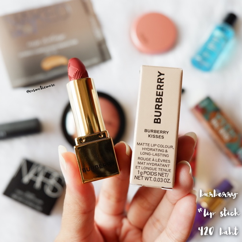 พร้อมส่ง! [ป้ายไทย] burberry burberry kisses lipstick 1g สี 93 russet/106 the red