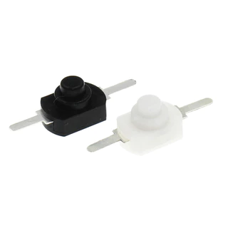 (2ชิ้น /5 ชิ้น) สวิตช์ไฟฉาย DC 30V 1A กดติด กดดับ สวิตช์สีดำ ON OFF MINI PUSH ปุ่มสวิทช์ สำหรับไฟฉาย torch