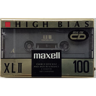 Blank Cassette Tape ซีล เทปคาสเซ็ตเปล่าวินเทจ Maxell XL II 100 นาที High Position Type II High Bias ซีล Made in Japan