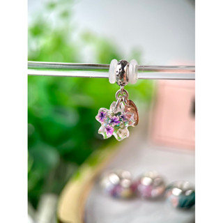Jadzia Dangle Charm ตุ้งติ้งสำหรับเเพนโดร่า ดอกไม้จริง เงินเเท้ พร้อมส่ง