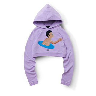 CARNIVAL CNVXGKH002LL GONGKAN CROP HOODIE LILAC