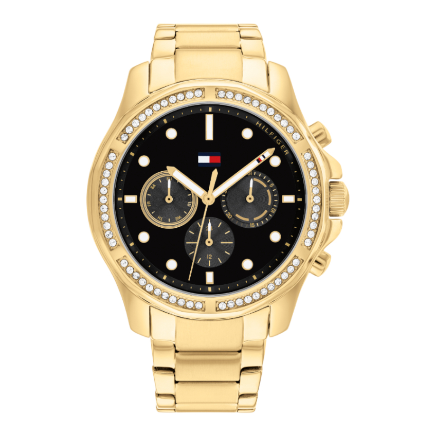 TOMMY HILFIGER Dames รุ่น TH1782570 นาฬิกาข้อมือผู้หญิง สายสแตนเลส Gold/Black หน้าปัด 40 มม.
