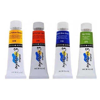 สีอะคริลิคหลอดเดี่ยว Daler Rowney System 3 รุ่นขนาด 59 ml./ 75 ml. **จำนวนจำกัด**