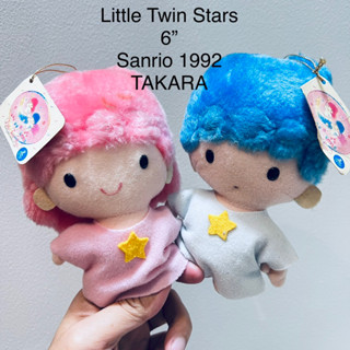 #ตุ๊กตา #ลิตเติ้ลทวินสตาร์ #Little #Twin #Stars #Kiki &amp; #Lala #Sanrio TAKARA #ขนาด6” #ลิขสิทธิ์แท้ #น่ารักมาก งานวินเทจ