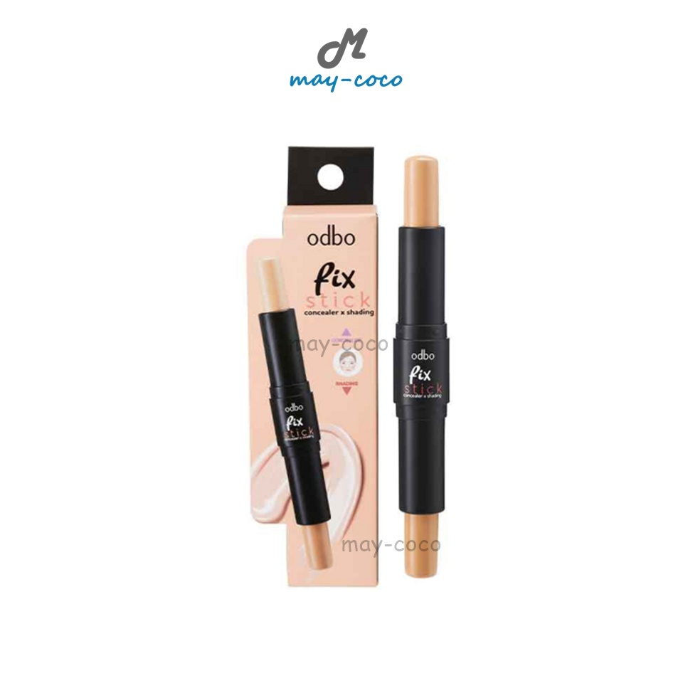 ถูก/แท้/มีไลฟ์ คอนซีลเลอร์ เฉดดิ้ง ODBO Fix Stick Concealer Shading กรอบหน้า คอนทัวร์ เฉดดิ้งแท่ง ไฮไลท์หน้า ปากกาเฉด
