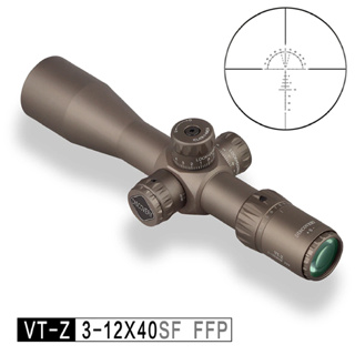 กล้องเล็ง กล้องสโคป discovery vtz 3-12x40sf ffp +ฟรีระดับน้ำตั้งกล้อง+ ไฟฉายคาดหัว