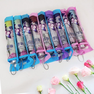 ร่มอัตโนมัติ ร่มพับ 3 ตอน ร่มกันแดดสีพื้น สีน่ารัก ร่มกันฝน ร่มกันแดด ร่มกันUV ร่มพับ