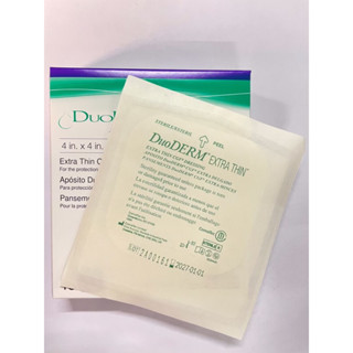 DuoDERM Extra Thin Dressing 10x10 cm ref 187955 (ขนาด 4"x4") (ราคาต่อ 1 แผ่น) 76284