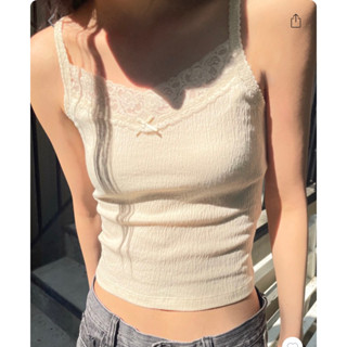 พรีออเดอร์ PREORDER Brandy Melville Arden Basic Bow Tank